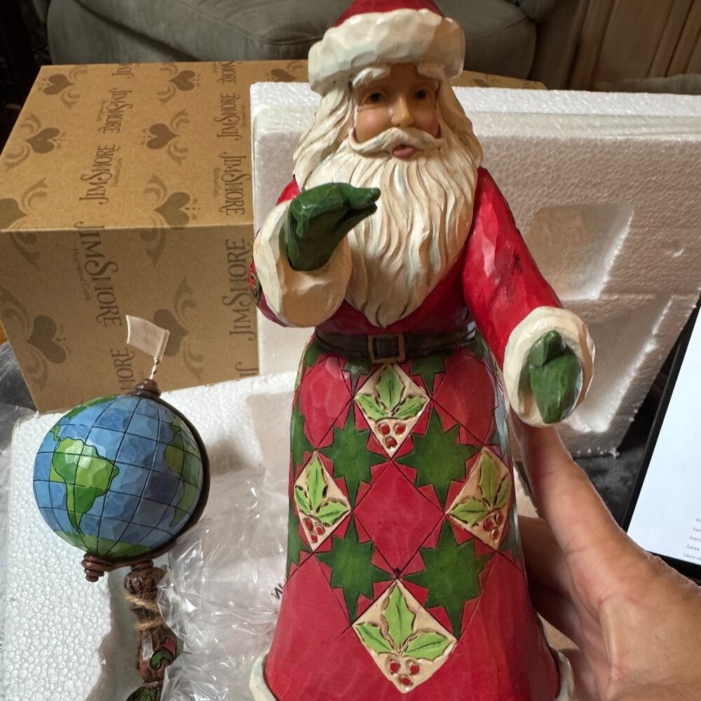 Jim Shore - Joy Is The Journey Santa with Globe